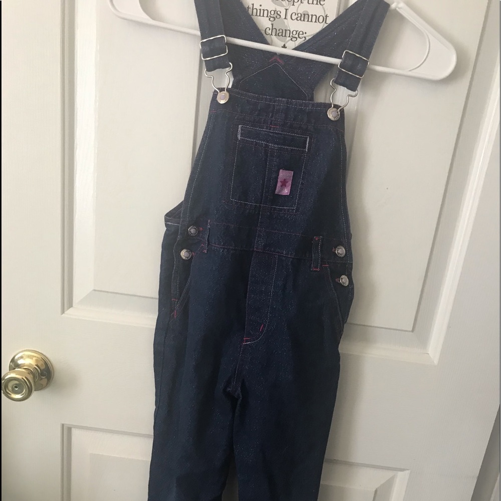 Girls sparkly jean jumper